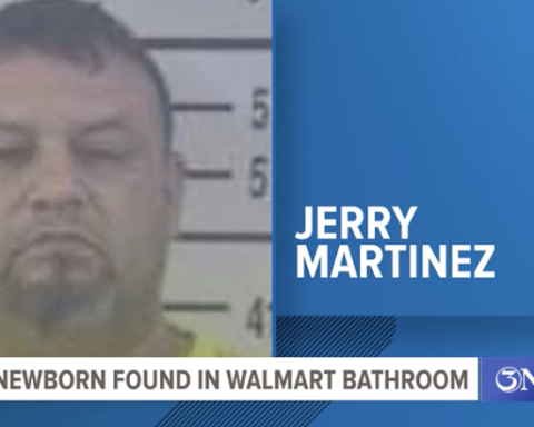 Mugshot of man arrested after baby found at Walmart